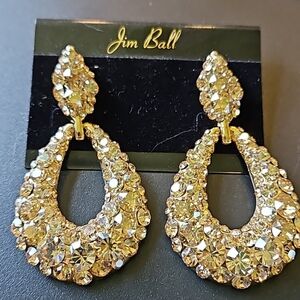 Jim Ball Lt Gold Knocker style earrings